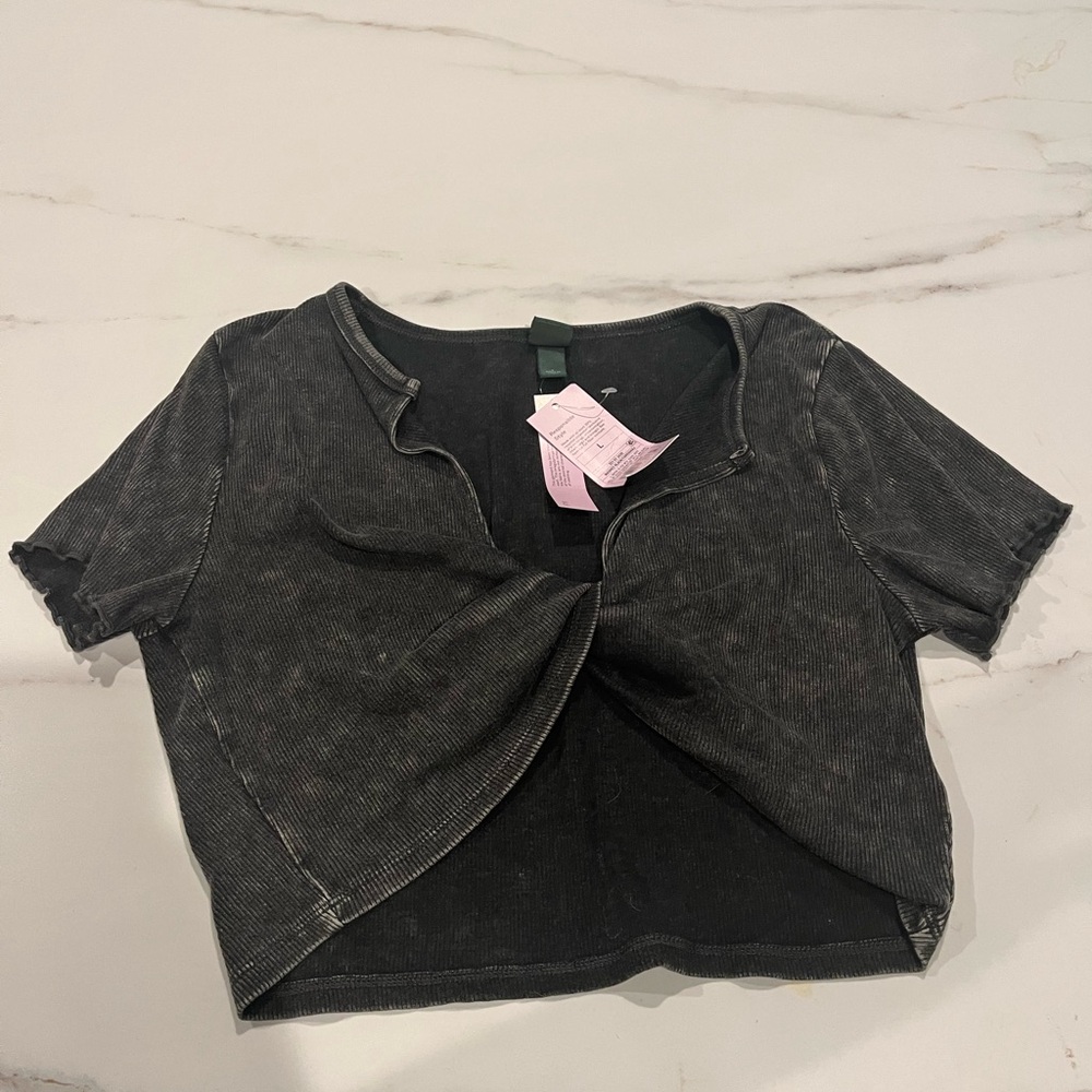 NWT Acid Wash Crop Top